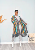 Knit Multi Colored Cardigan