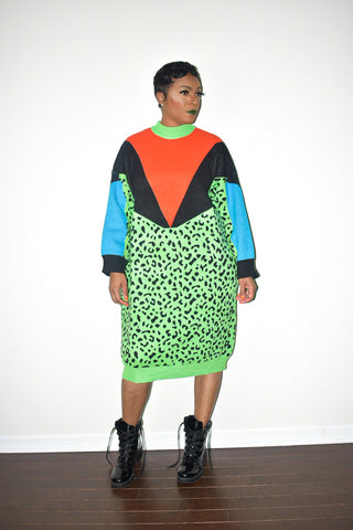 POPPIN Colors Leopard Dress