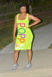 POPPIN Neon Green or Yellow BodyCon Dress
