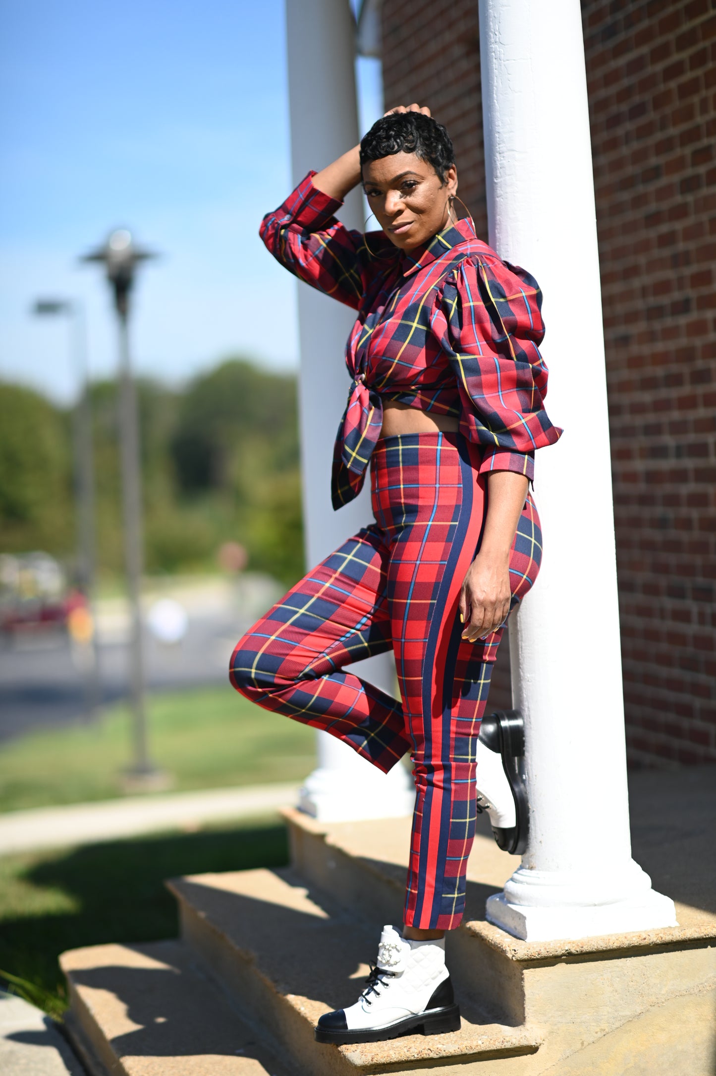 Miseducation Red Plaid Pants