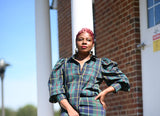 Miseducation Green Plaid Button Up Top