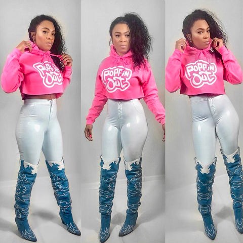 Neon Pink POPPIN Out Hoodie
