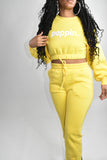 POPPIN PERIODT Yellow Jogger Set