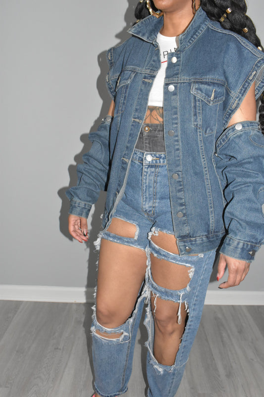 POPPIN 2 in 1 Denim Jacket