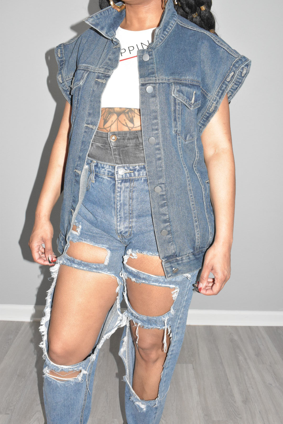 POPPIN 2 in 1 Denim Jacket